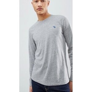 Abercrombie & Fitch Men's Muscle Tee, Heavyweight, Grey - XL